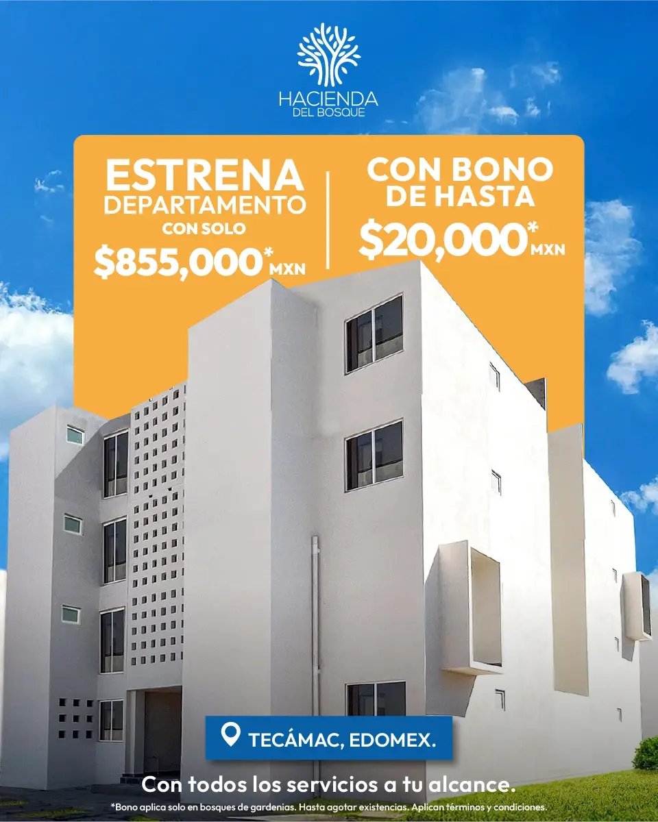 Estrena tu departamento, hasta $20,000 MXN Estrena tu departamento, hasta $20,000 MXN